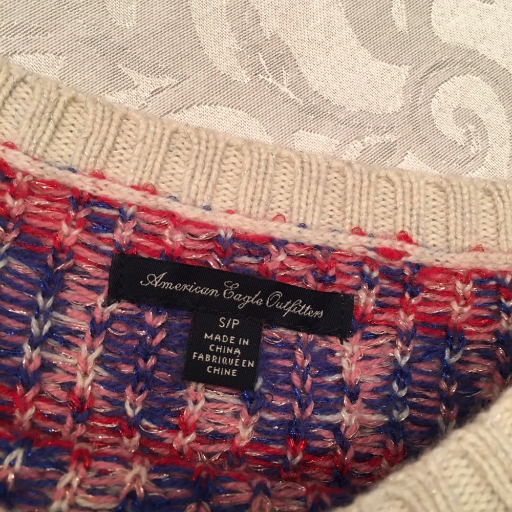 Women’s American Eagle Pattern Sweater. Euc - image 2